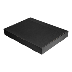 BANDEJAS MODULARES "THE PACK" 40 x 35 x 5 cm.NEGRO CARTÓN MICROCANAL