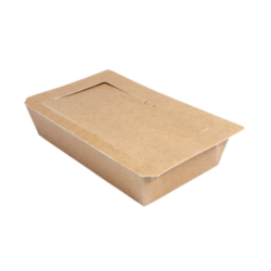 BARQUILLAS CON TAPAS TERMOSELLABLES "THE PACK" 1210 ML 26,3 x 16 x 4,5 cm NATURAL CARTÓN NANO-MICRO+PE+OPP