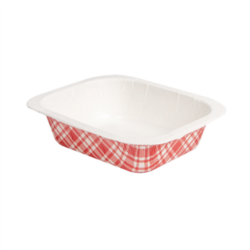 BARQUILLAS TERMOSELLABLES GN1/8 VICHY 505 ML 360 G/M2 + 25 G/M2 PET 16,1 x 12,9 x 4,3 cm BLANCO CARTÓN