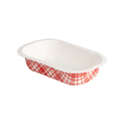 BARQUILLAS TERMOSELLABLES VICHY 325 ML 390 G/M2 + 25 G/M2 PET 16 x 10 x 3,5 cm BLANCO CARTÓN