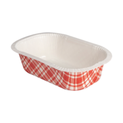 BARQUILLAS TERMOSELLABLES VICHY 405 ML 390 G/M2 + 25 G/M2 PET 16 x 10 x 4,5 cm BLANCO CARTÓN