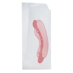 BOLSAS ANTIGRASA DOBLE APERTURA COLOR BLANCA / HOT DOG 12 x 21 cm