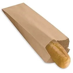 BOLSAS DE PAPEL KRAFT BAGUETTE 2 BARRAS 12 + 5 x 52 cm.