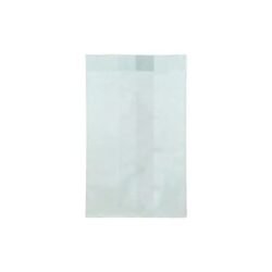 BOLSAS DE PAPEL BOLLERÍA ANÓNIMA PEQUEÑA 12 + 6 x 20 cm. Blanca