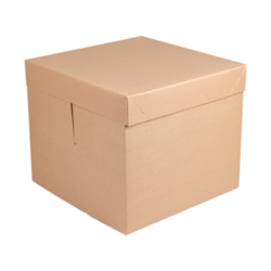 CAJAS ALTAS PASTELERÍA SIN VENTANA "THE PACK" 35,6 x 35,6 x 30,5 cm.NATURAL CARTÓN MICROCANAL
