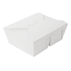 CAJAS AMERICANAS 2 COMPART."THE PACK" 1320 + 660 ML 19,6 x 14 cm (Inf.) x 6,2 cm (h)MICRO /BLANCO