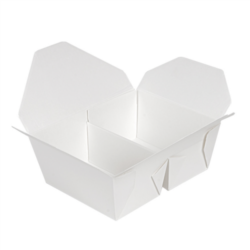 CAJAS AMERICANAS 2 COMPART."THE PACK" 675 +675 ML 15,2 x 12,1 cm (inf.) x 6,5 cm(h) MICRO/ BLANCO
