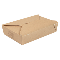 CAJAS AMERICANAS HORNEABLES "THE PACK" 1470 ML 19,6 x 14 cm (inf.) x 4,5 cm (h) NATURAL
