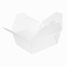 CAJAS AMERICANAS MICROONDABLES "THE PACK" 1350 ML 15,2 x 12,1 x 6,5 cm BLANCO