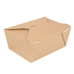 CAJAS AMERICANAS MICROONDABLES "THE PACK" 2880 ML 19,6 x 14 x 9 cm NATURAL