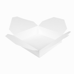 CAJAS AMERICANAS MICROONDABLES "THE PACK" 2910 ML 21,7 x 21,7 x 6 cm BLANCO