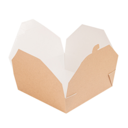 CAJAS AMERICANAS MICROONDABLES "THE PACK" 2910 ML 21,7 x 21,7 x 6 cm NATURAL