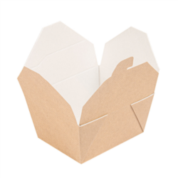 CAJAS AMERICANAS MICROONDABLES "THE PACK" 780 ML 11,3 x 9 x 6,3 cm NATURAL