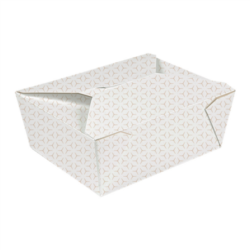 CAJAS AMERICANAS MICROONDABLES "THE PACK" CUBE 1350 ML 15,2 x 12,1 x 6,5 cm BLANCO/NATURAL