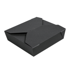 CAJAS AMERICANAS MICROONDABLES "THE PACK"2910 ML 21,7 x 21,7 cm (inf.) x 6 cm(h) NEGRO