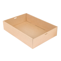 CAJAS CATERING 375 G/M2 35,9 x 25,2 x 8 cm.NATURAL KRAFT