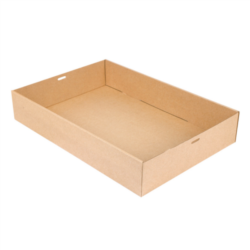 CAJAS CATERING XL 375 G/M2 45 x 31 x 8 cm.NATURAL KRAFT