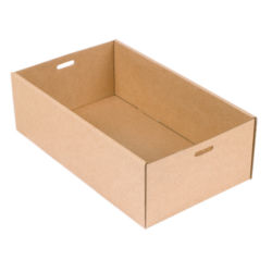 CAJAS CATERING XS 375 G/M2 25,8 x 8 cm.NATURAL KRAFT