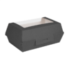 CAJAS "LUNCH BOX" CON VENTANA "THE PACK" 22 x 13,5 x 9 cm NEGRO
