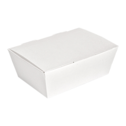 CAJAS "LUNCH BOX" TAPA "THE PACK" 500 ML 14 x 9,7 cm (inf.) x 5 cm (h) BLANCO/CARTÓN NANO-MICRO+ALUMINIO