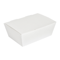 CAJAS "LUNCH BOX" TAPA "THE PACK" 500 ML (16 oz) 14 x 9,7 x 5 cm BLANCO