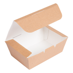 CAJAS "LUNCH BOX" TAPA "THE PACK" 500 ML (16 oz) 14 x 9,7 x 5 cm Natural
