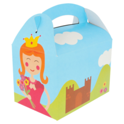 CAJAS MENÚ INFANTIL CASTILLO 32O G/M 15,50 x 10,50 x 17,50 cm CUATRICROMÍA CARTONCILLO