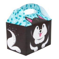 CAJAS MENÚ INFANTIL HUSKY 320 G/M2 15,50 x10,50 x 17,50 cm CUATRICROMÍA CARTONCILLO