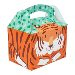 CAJAS MENÚ INFANTIL TIGRE 320 G/M2 15,50 x10,50 x 17,50 cm CUATRICROMÍA CARTONCILLO