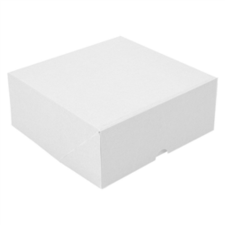 CAJAS PASTELERÍA SIN VENTANA "THE PACK" 20 x 20 x 8 cm. BLANCO CARTÓN NANO-MICRO