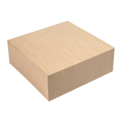 CAJAS PASTELERÍA SIN VENTANA "THE PACK" 36 x 36 x 10 cm. NATURAL CARTÓN NANO-MICRO