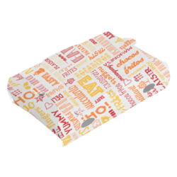 CAJETILLAS PARA FRITOS CON APERTURA PAROLE 15,5 x 11 x 4 cm Diseño anti condensación mantiene el alimento crujiente.