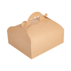 CAJITAS CON ASAS PASTELERÍA "THE PACK" 20 x 18 x 7 cm. NATURAL CARTÓN NANO-MICRO