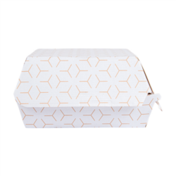 CONCHAS HAMBURGUESA " THE PACK" CUBE 12,5 x 12 x 5,8 cm (S)BLANCO/NATURAL