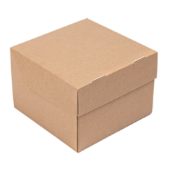 CONCHAS HAMBURGUESAS "THE PACK"Caja desplegable 15,5 x 15,5 x 11,5 cm (XXL) NATURAL