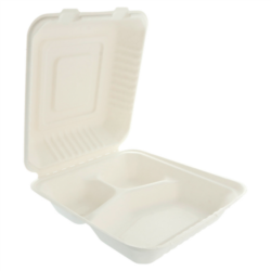 CONCHAS "M" 3 COMPART."BIONIC" 800 ML. 20 x 20 x 7,5 cm. BLANCO BAGAZO