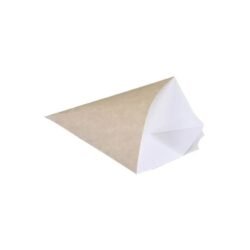 CONO PATATAS FRITAS KRAFT-BLANCO 165x195 mm