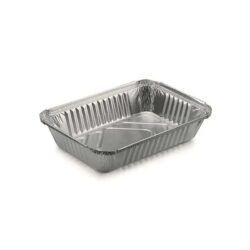 ENVASE RECTANGULAR ALUMINIO 1.500 cc 280 x 180 mm H 35 mm