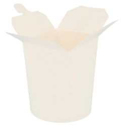 ENVASES MULTIUSO MICROONDABLES 480 ML 300 +18 PE G/M2 diámetro 8 cm x 9 cm BLANCO