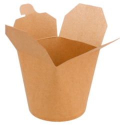 ENVASES MULTIUSO MICROONDABLES 780 ML 275 + 25 PE G/M2 diámetro 9 cm x 9 cm NATURAL KRAFT