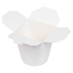 ENVASES MULTIUSO MICROONDABLES 960 ML 300 +18 PE G/M2 diámetro 9 cm x 10,8 cm BLANCO