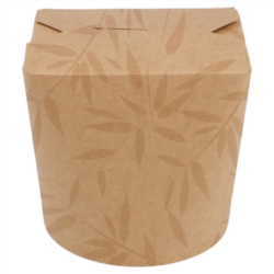 ENVASES MULTIUSO MICROONDABLES "FEEL GREEN" 780 ML 280 + 18 PE G/M2 diámetro 9,3 cm x 9,8 cm MARRÓN