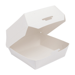 MINI CONCHAS HAMBURGUESA "THE PACK" 250 G/M2 7,3 x 7,7 x 5 cm BLANCO CARTONCILLO