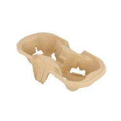 PORTAVASOS, 2 VASOS 21 x 10,5 cm NATURAL CARTÓN