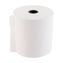 ROLLO TÉRMICO ANCHO 80 mm / Ext. 80 mm / Int.12 mm / Metros 60 mts. /Rollos (pack x 10 rollos) Papel 65 gr.