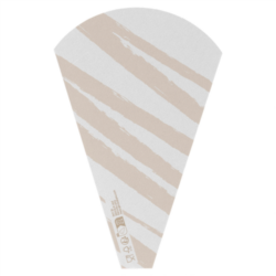 TAKEAWAY/ FAST FOOD CONOS ZEBRA "THE PACK" 12 x 2,5 x 19 cm BLANCO CARTÓN NANO-MICRO
