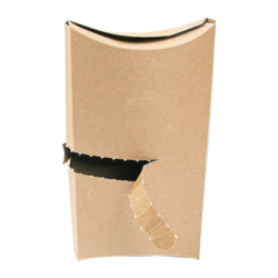TAKEAWAY/ FAST FOOD ENVASE PARA BURRITO "THE PACK" 12,5 X 3 X 19,5 cm MARRÓN CARTÓN NANO-MICRO