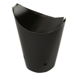 VASOS FRITAS CON CIERRE 16 OZ - 480 ML 200 + 25PE G/M2 8,5 cm ancho x 14 x 9 cm NEGRO CARTONCILLO
