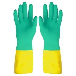 GUANTE LATEX FREGAR BICOLOR T-S(12X12:144PAR)P:5760
