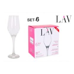SET 6 COPAS CHAMPAGNE 230cc ELLA 4u/c
